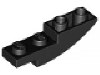 LEGO Schrägstein invers 4 x 1 schwarz, 13547
