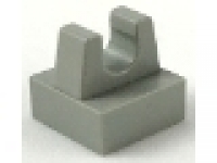 Lego Fliese 1 x 1 mit Clip altes hellgrau 2555