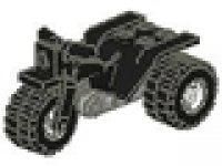 Trike Motorrad schwarz, 30187c01 komplett mit Reifen und Felgen weiß