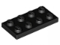 Lego Platten 2x4 schwarz