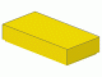 Lego Fliesen  3069b gelb 1 x 2