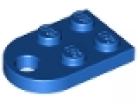 Platte mit Loch 3176 blau 2 x 3