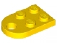 Platte mit Loch 3176 gelb 2 x 3