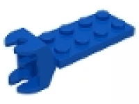 Scharnierplatte (Mutter) 2x4x0.33 blau