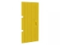 Holztür mit senkrechten Rillen 1x4x6 gelb
