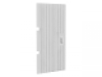 Holztür mit senkrechten Rillen 1x4x6 weiß