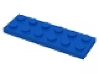Lego Platten 2x6 blau