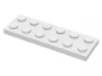 Lego Platten 2x6 weiß