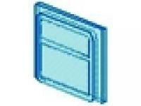 Glas tr hellblau für Eisenbahnfenster 1 x 4 x 3