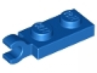 Lego 1 x 2 Platte mit horizonalen Clip 63868 blau neu