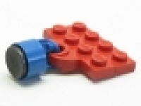 Platte mit Magnetkupplung rot/ blau