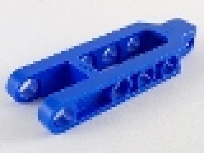 Lego Technic Beam Split 2 x 6 Towball Coupling blau