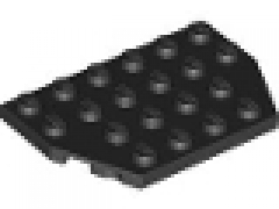 Doppel-Diagonalplatte 4x6 schwarz