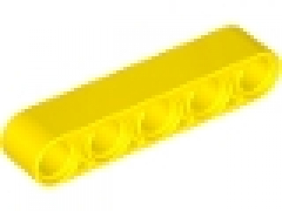 Lego Liftarm  1x5 gelb