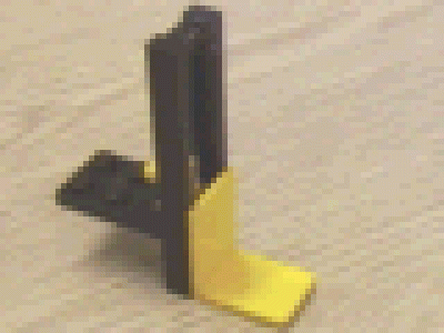 Gabelstaplervorrichtung gelb schwarz 3430c02, mit Feder