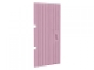 Holztür mit senkrechten Rillen 1x4x6, pink