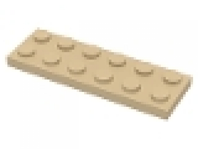 Lego Platte 2x6 tan / beige