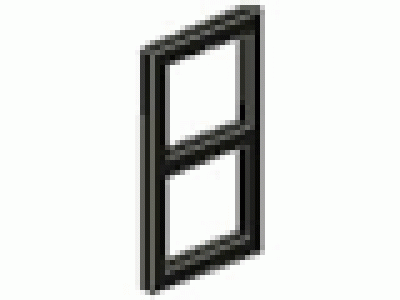 Fenstereinsatz für 1x4x3-Fenster schwarz neu