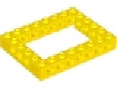 Lego Technik Lochbalkenrahmen gelb 6 x 8