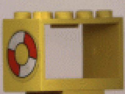 Schlauchtrommelhalter 2x4x2 gelb mit Ring 4209pb02