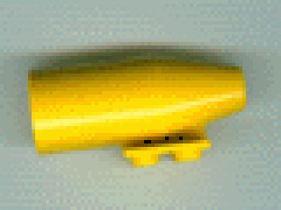 Flugzeugtriebwerk (außen) gelb 4868b