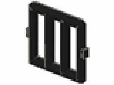Gitterfenster (Einsatz) 1x4x3 schwarz