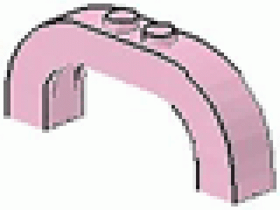 Bogenstein rund 1x6 pink