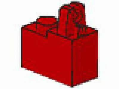 Lego Gelenkstein II (Vater) 1x2x1 rot
