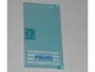 Preview: Türrahmen blau mit Glastür tr hellblau 1x4x6 mit Streifen Polizei, siehe Bilder