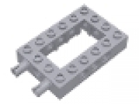 Lego Technik Lochbalkenrahmen neues hellgrau 4 x 6 mit seitlichen Pins