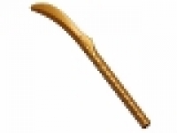 Minifigure, Weapon Sword Hilt with Dragon Head, pearlgold