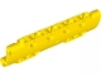 Technic, Panel Curved 11 x 3 with 10 Pin Holes through Panel Surface, gelb