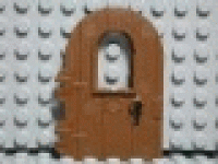 Tür mit Fenster 40241 altes braun
