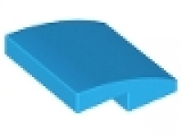 Slope curved 2 x 2 dunkelazure