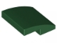Slope, Curved 2 x 2 dunkelgrün, 15068