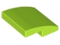 Slope curved 2 x 2 lime 15068