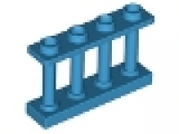 Holzzaun 1x4x2 dunkelazure 15332