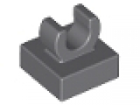 Lego Fliese 1 x 1 mit Clip neues dunkelgrau 15712