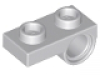 Lego Platte Modified 1 x 2 with Pin Hole on Bottom, neues hellgrau, neu 18677