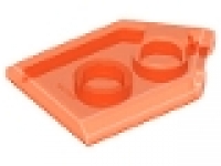 Lego Fliesen 2 x 3 mit Spitze tr neon orange, 22385