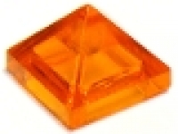 Slope 45 1 x 1 x 2/3 Quadruple Convex Pyramid, tr orange