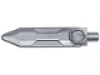 Minifigure, Weapon Sword, Blade with Bar, flat silver