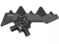 Minifigure, Weapon Blade with Bars and 5 Spikes, pearl dunkelgrau