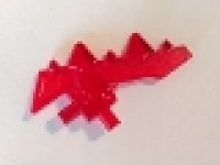 Minifigure, Weapon Blade with Bars and 5 Spikes, tr rot