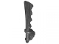 Minifigure, Weapon Sword, Cutlass Serrated with Skull Hand Guard, pearl dunkelgrau
