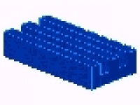 Gitterfliese 1 x 2 blau  2412a ( o. Rille )