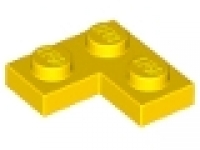 Winkelplatte ( Corner) 2 x 2 x 0,33 gelb 2420