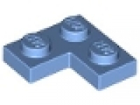 Winkelplatte ( Corner) 2 x 2 x 0,33 mittelblau 2420