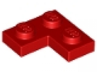 Winkelplatte ( Corner) 2 x 2 x 0,33 rot 2420