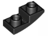 LEGO Schrägstein invers 2 x 1 x 2/3 schwarz, 24201